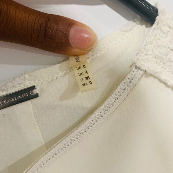 Elie Tahari White Women Office Dress Size US 0 - Picture 9 of 9